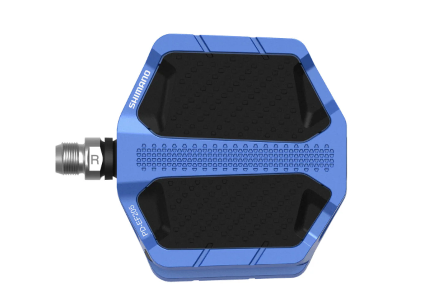 SHIMANO PD-EF205 FLAT PLATFORM PEDAL E-BIKE/TREKKING/URBAN - BLUE - Image 2
