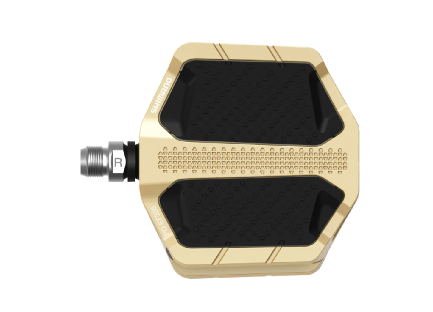 SHIMANO PD-EF205 FLAT PLATFORM PEDALS E-BIKE/TREKKING/URBAN - GOLD - Image 2