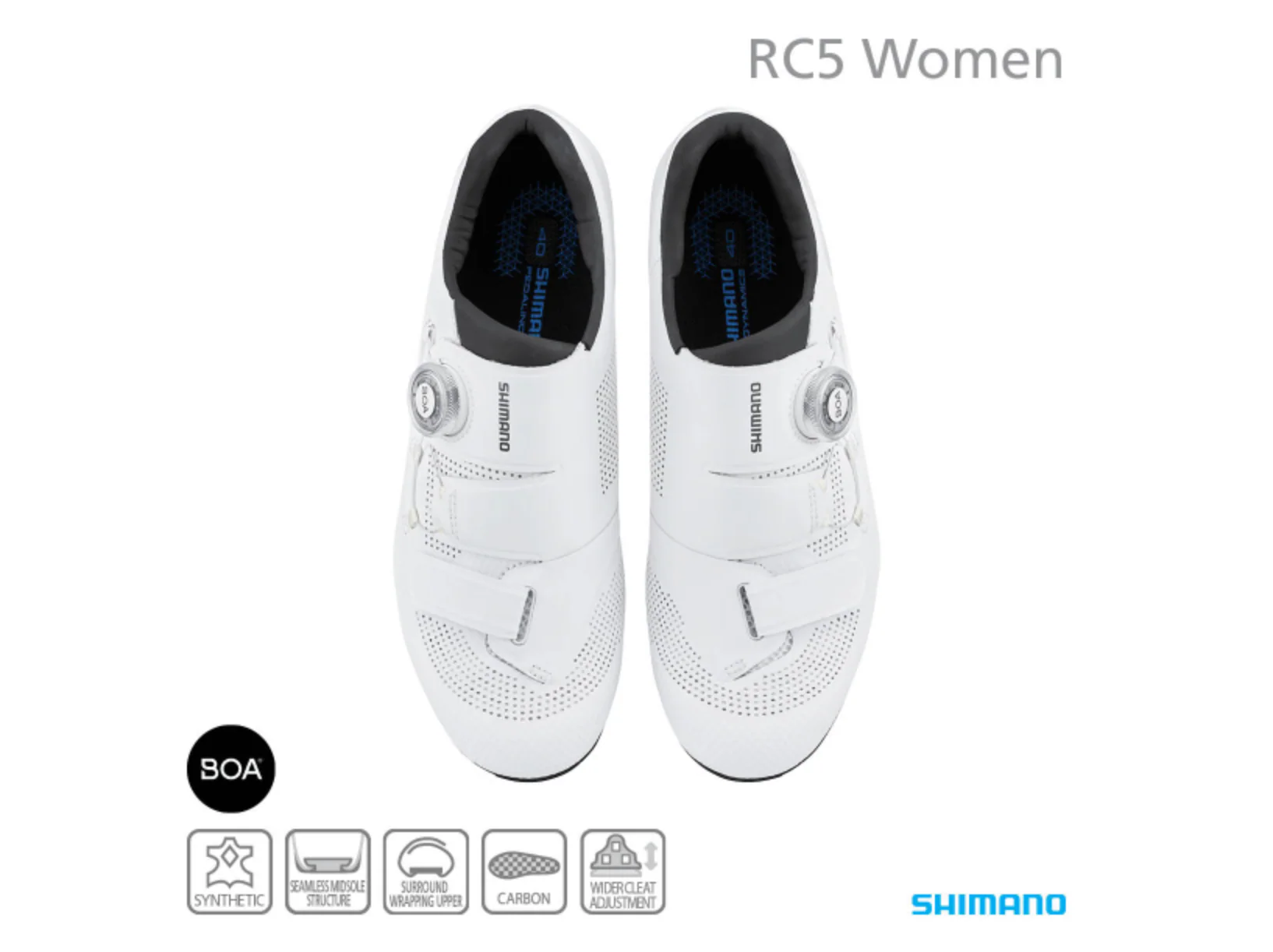 SHIMANO SH-RC502 W'S ROAD SHOE WHITE - Image 3