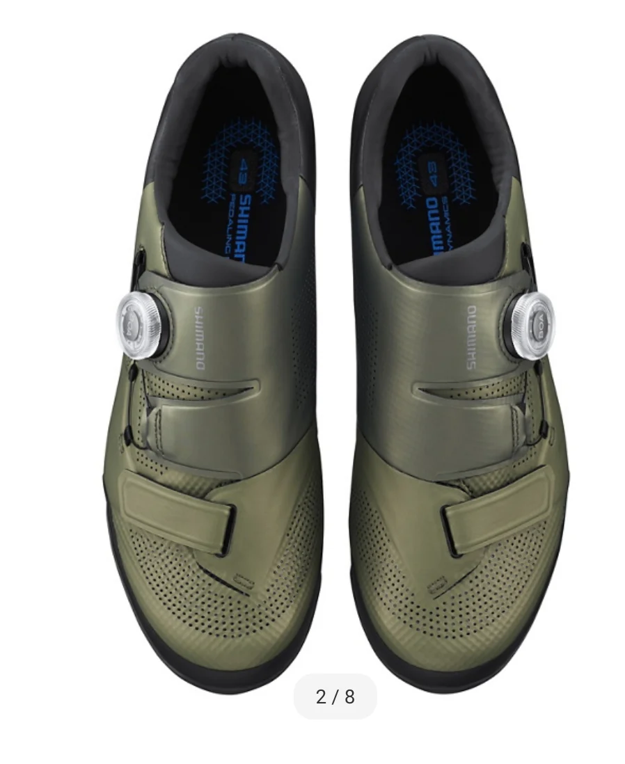 SHIMANO SH-XC502 SPD SHOE MOSS GREEN E-WIDTH - Image 2