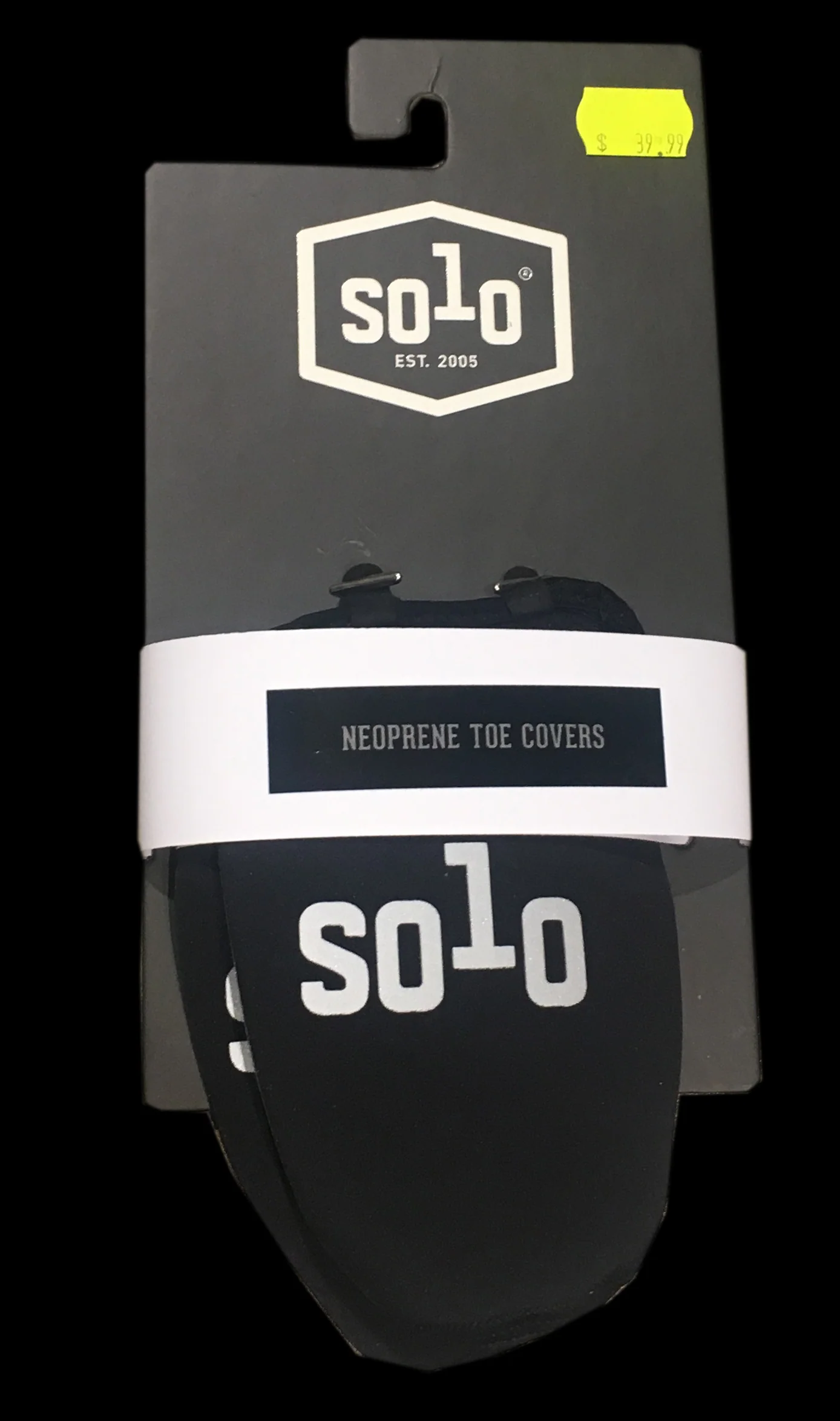 SOLO NEOPRENE TOES COVERS - BLACK - SMALL