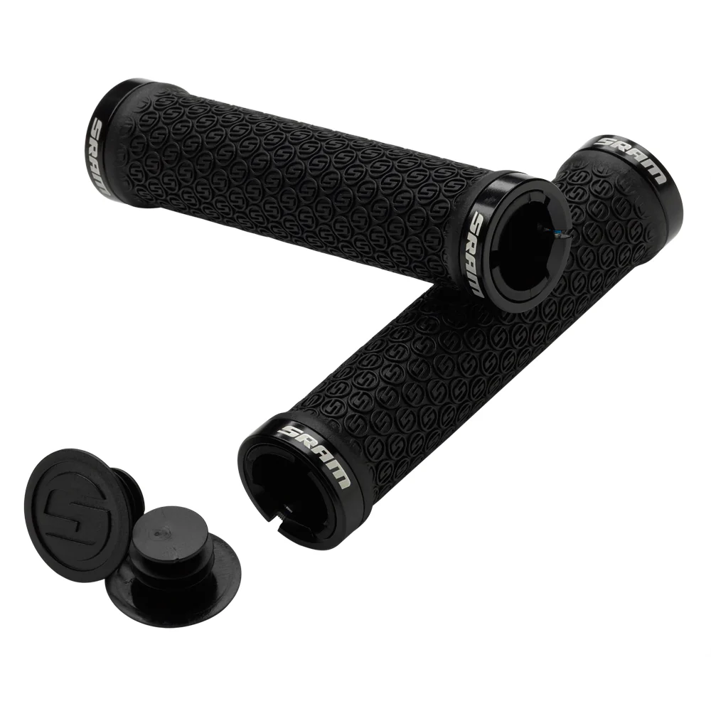 SRAM MTB LOCK-ON GRIPS - BLACK/BLACK LOCK RINGS