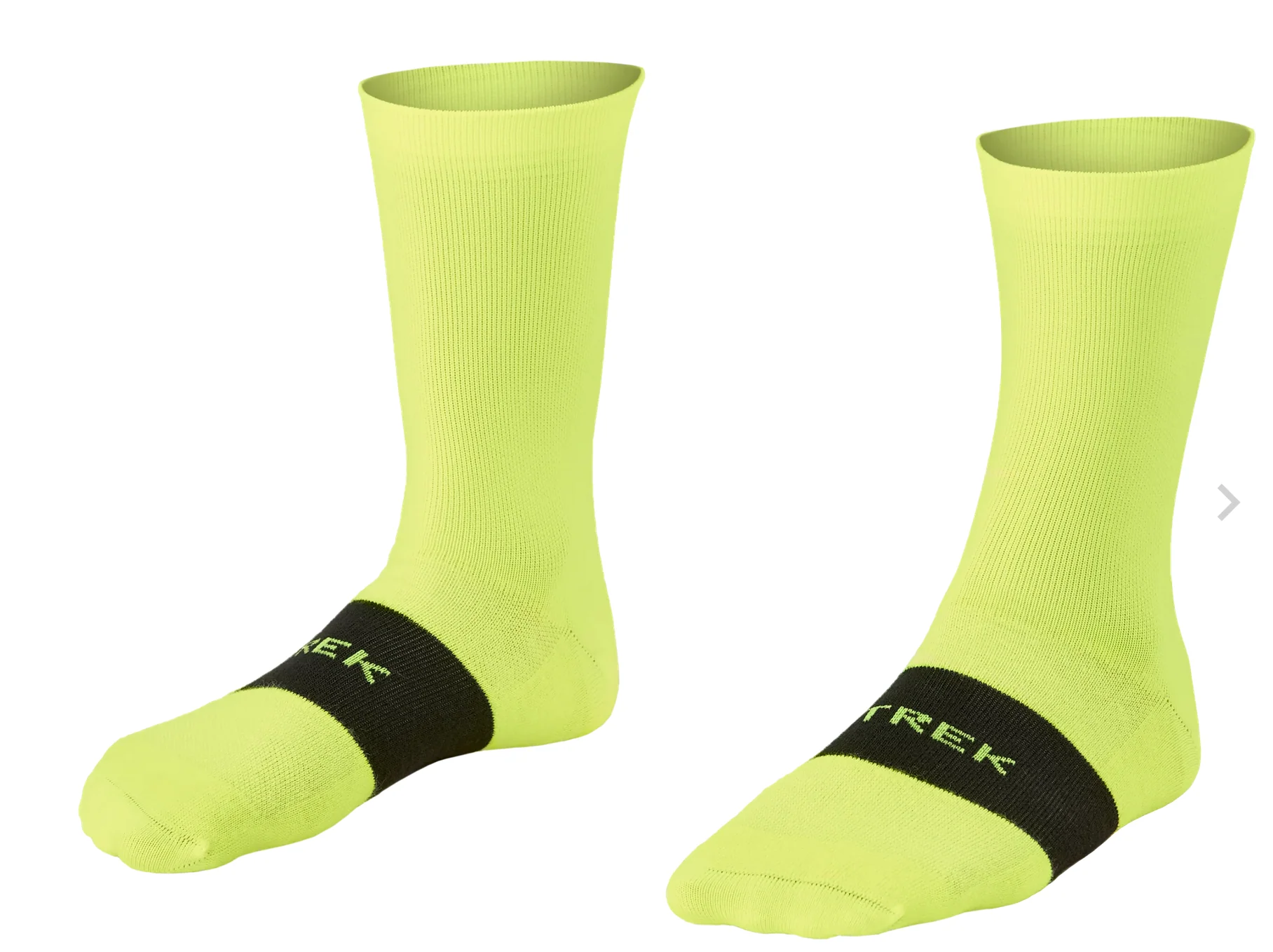 TREK RACE CREW CYCLING SOCK RADIOACTIVE YELLOW
