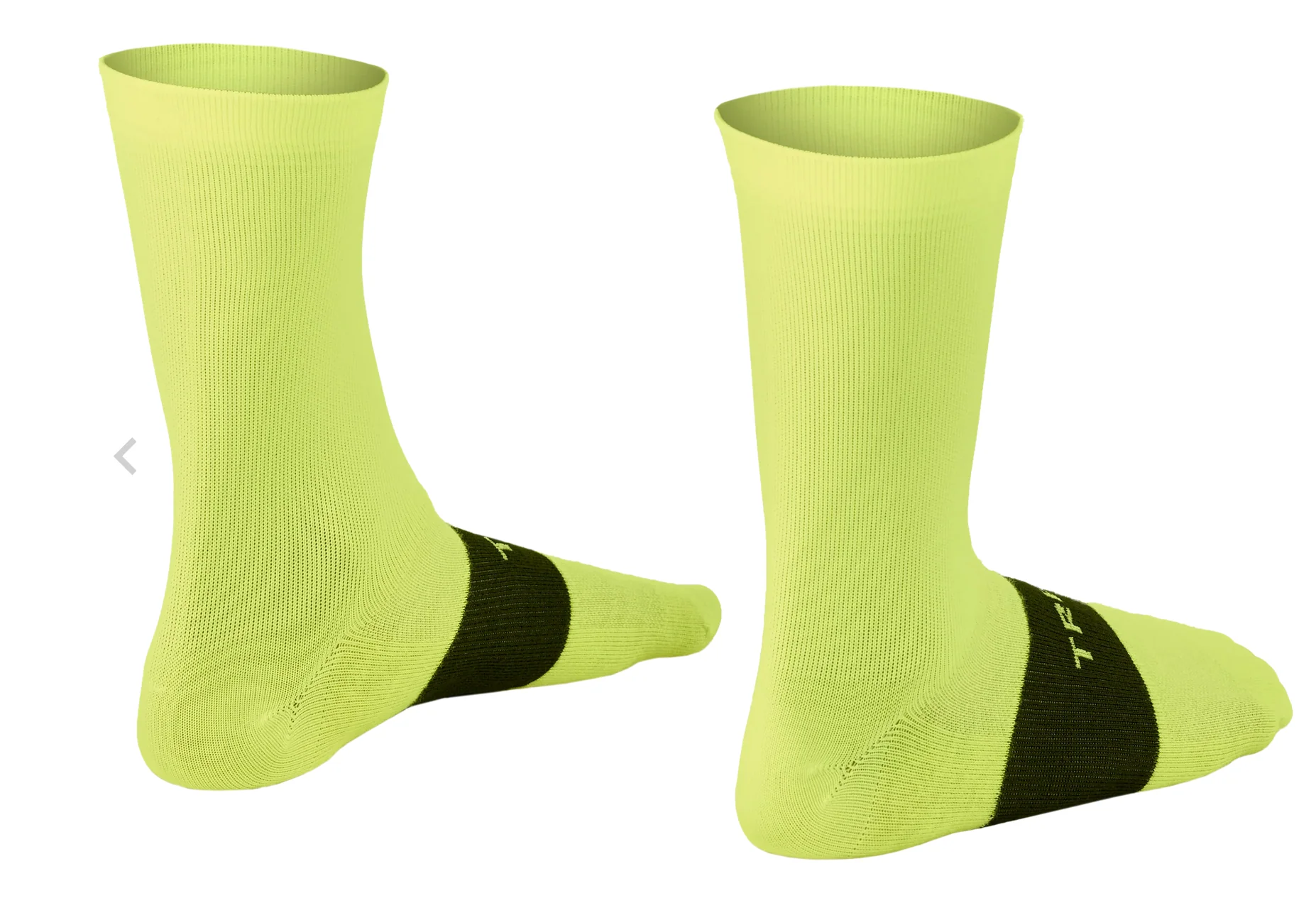 TREK RACE CREW CYCLING SOCK RADIOACTIVE YELLOW - Image 2