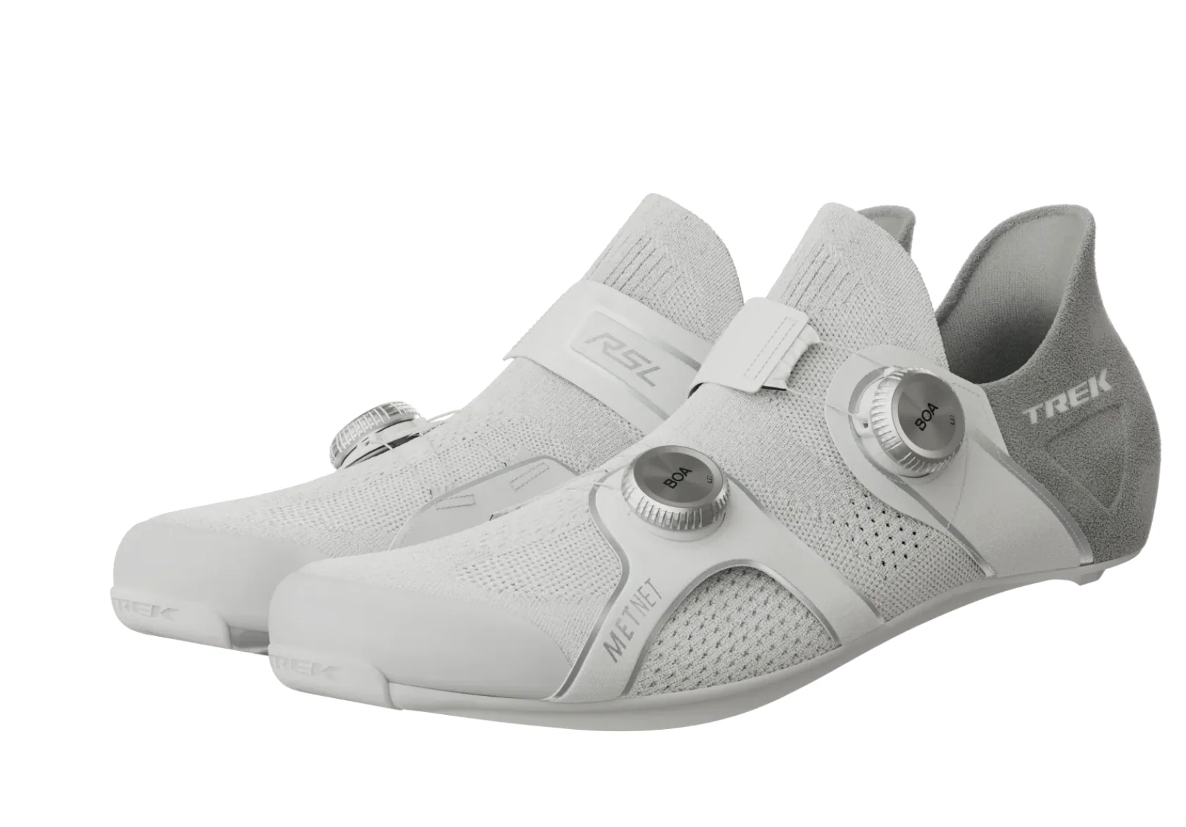 TREK RSL KNIT SHOE WHITE/SILVER - SIZE 44 - Image 4